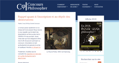 Desktop Screenshot of concoursphilosopher.com